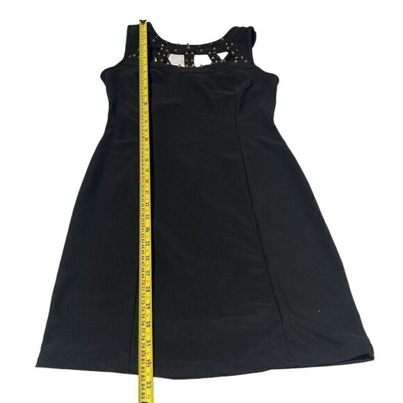 Charlotte Russe Wombs Black Dress W/ gold studs. Size large - Picture 12 of 15
